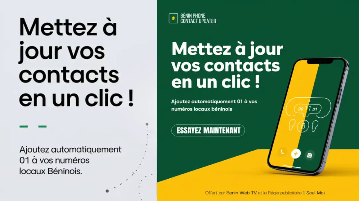 Passage au 01: une app pour mettre à  jour vos contacts signée Benin Web TV