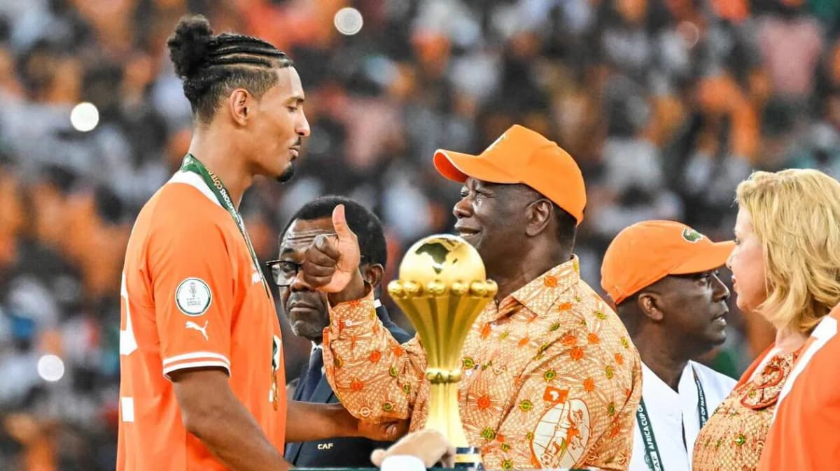 Sébastien Haller et Alassane Ouattara