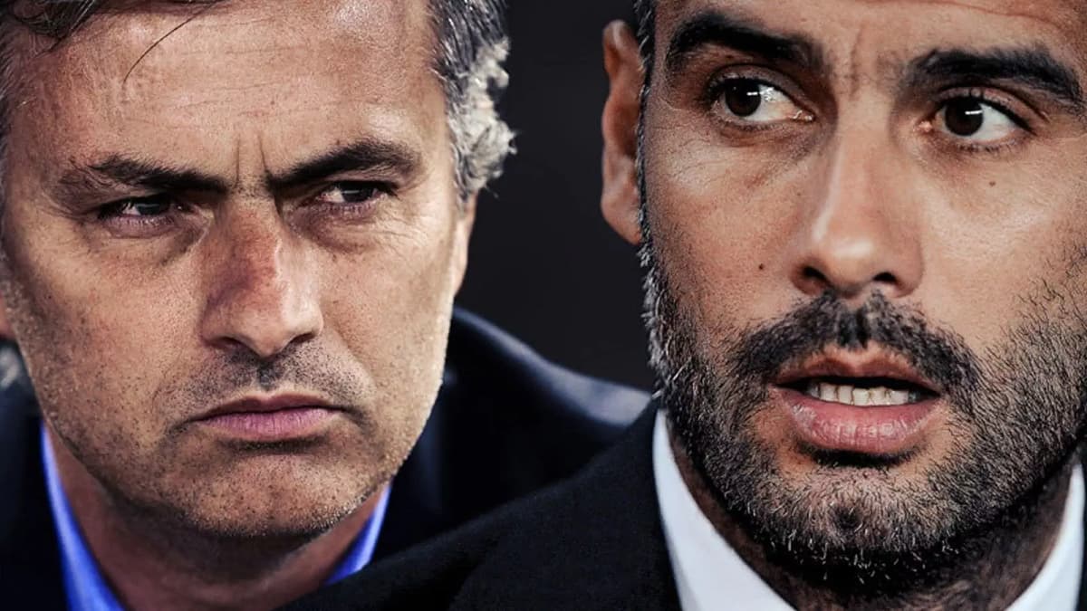José Mourinho et Pep Guardiola