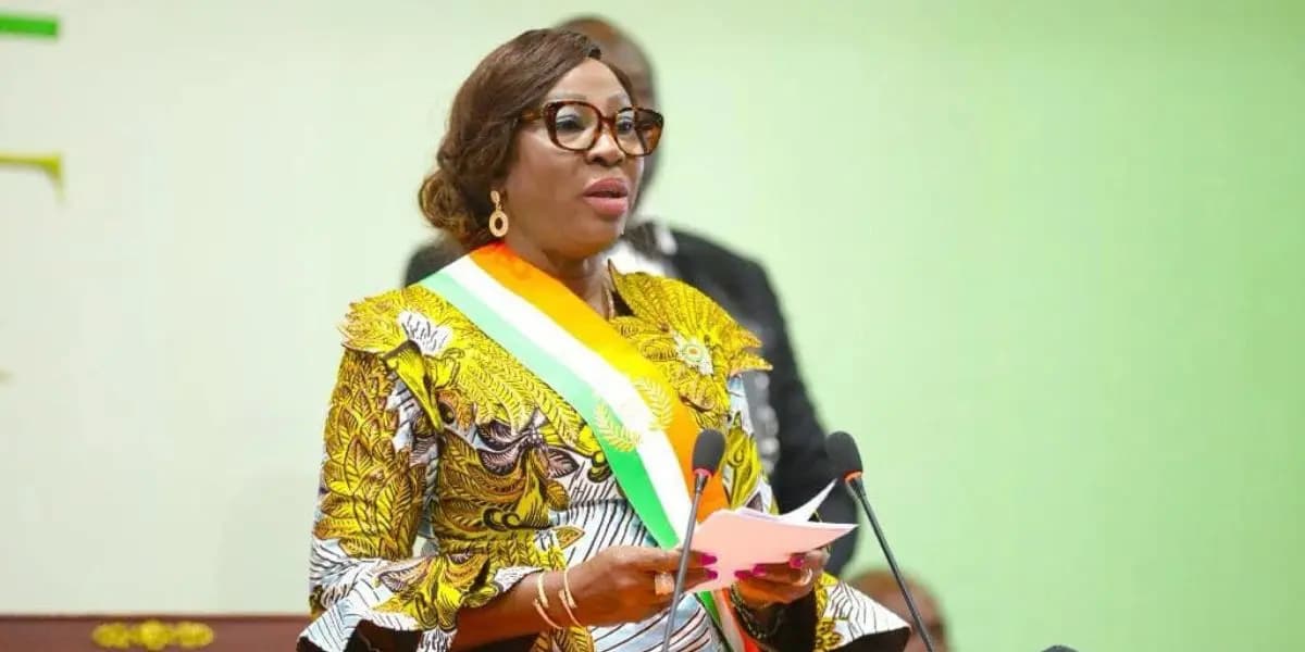 La présidente du Sénat en Côte d'Ivoire, Kandia Camara