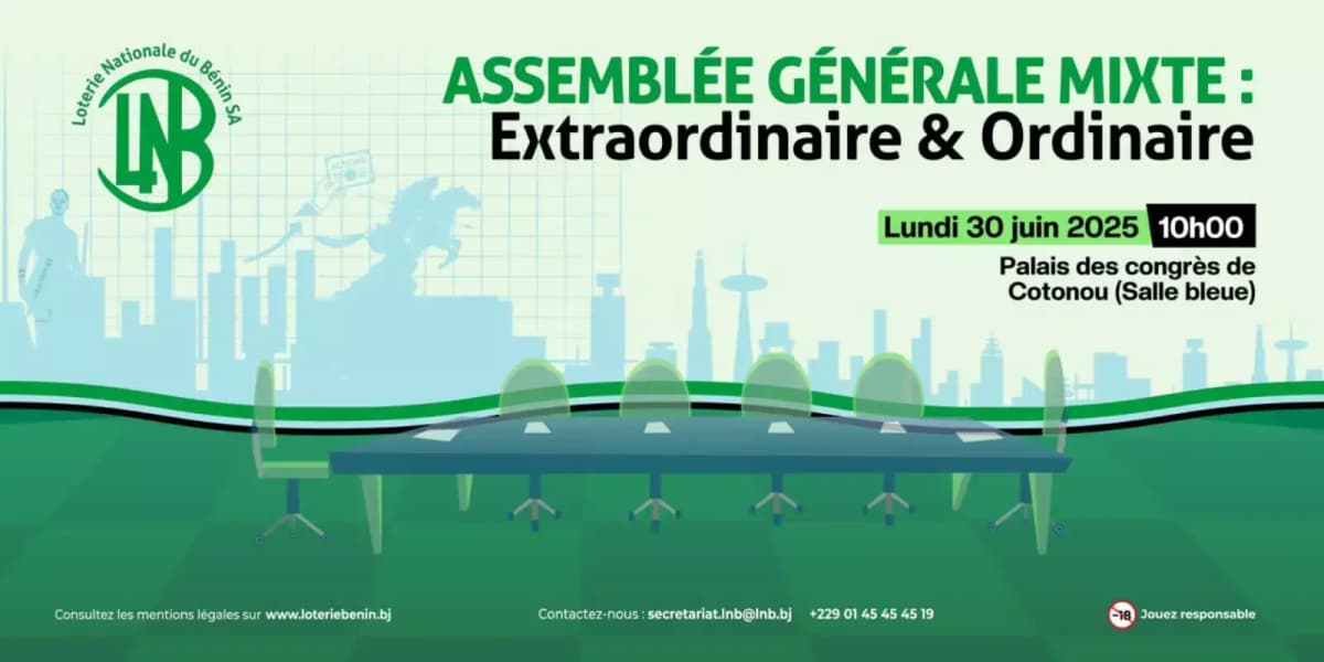 Bénin : après son entrée en bourse, la LNB annonce sa première assemblée générale mixte