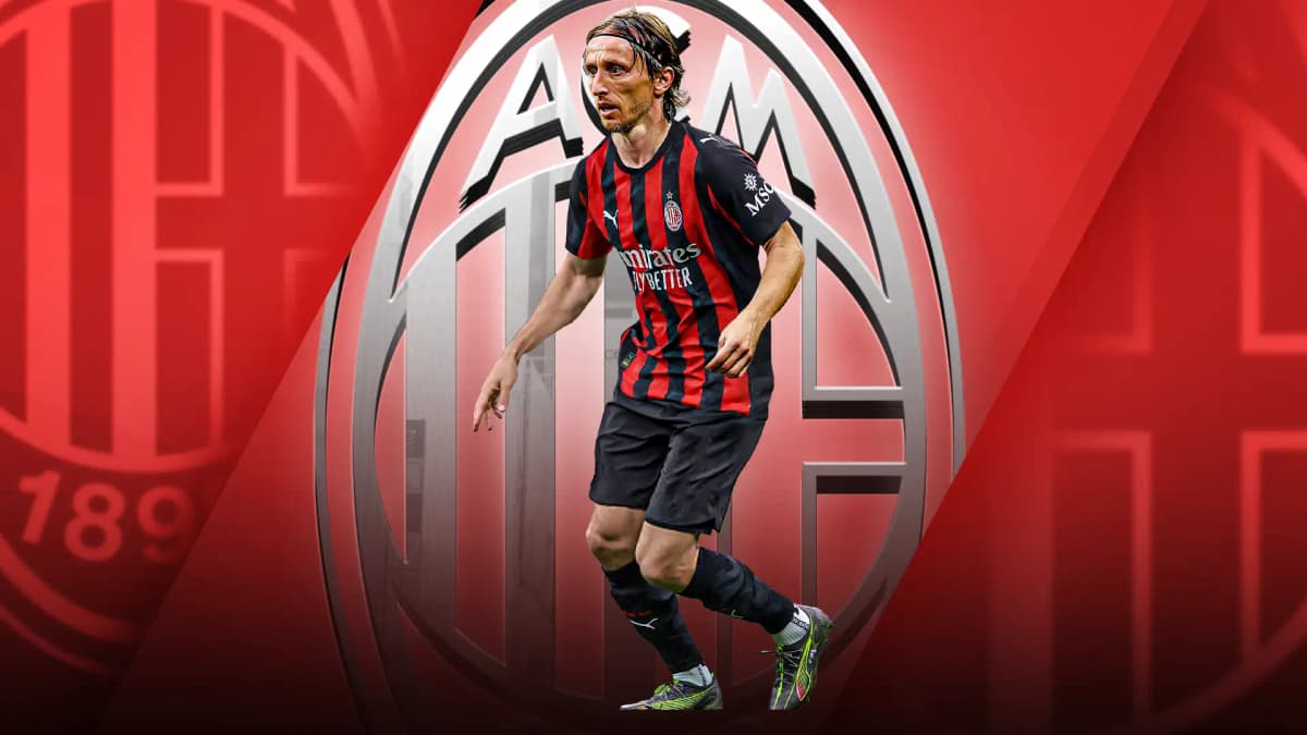 Le milieu de terrain de l'AC Milan, Luka Modric