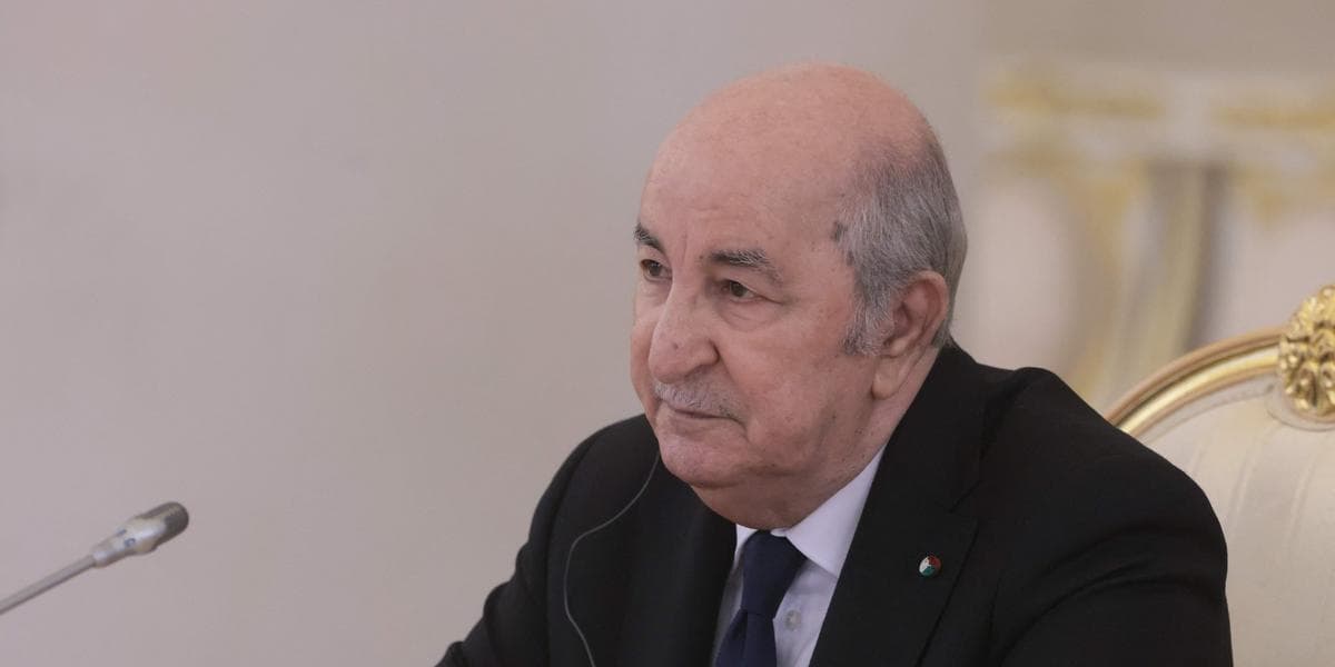 Le président Algérien, Abdelmadjid Tebboune