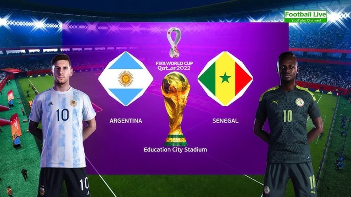 Argentina vs Senegal | FIFA World Cup 2022 Qatar | Messi vs Mane | Full Match HD PES Gameplay