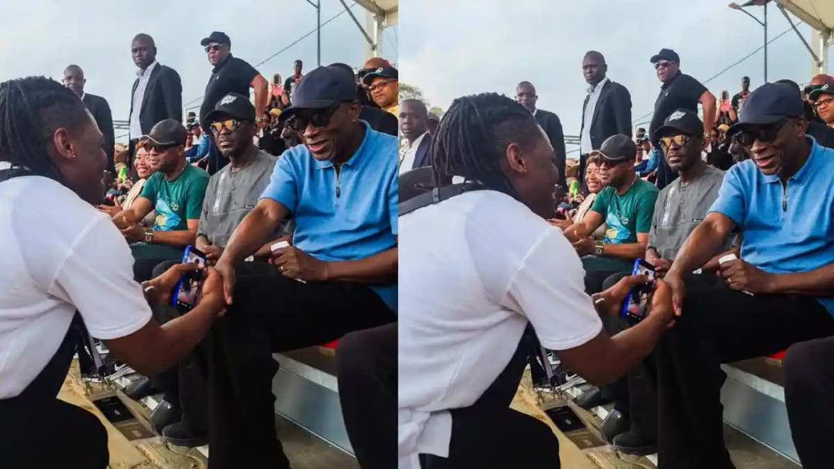 «J’ai déjà l’onction présidentielle », Alain Kenneth après avoir serré la main de Patrice Talon