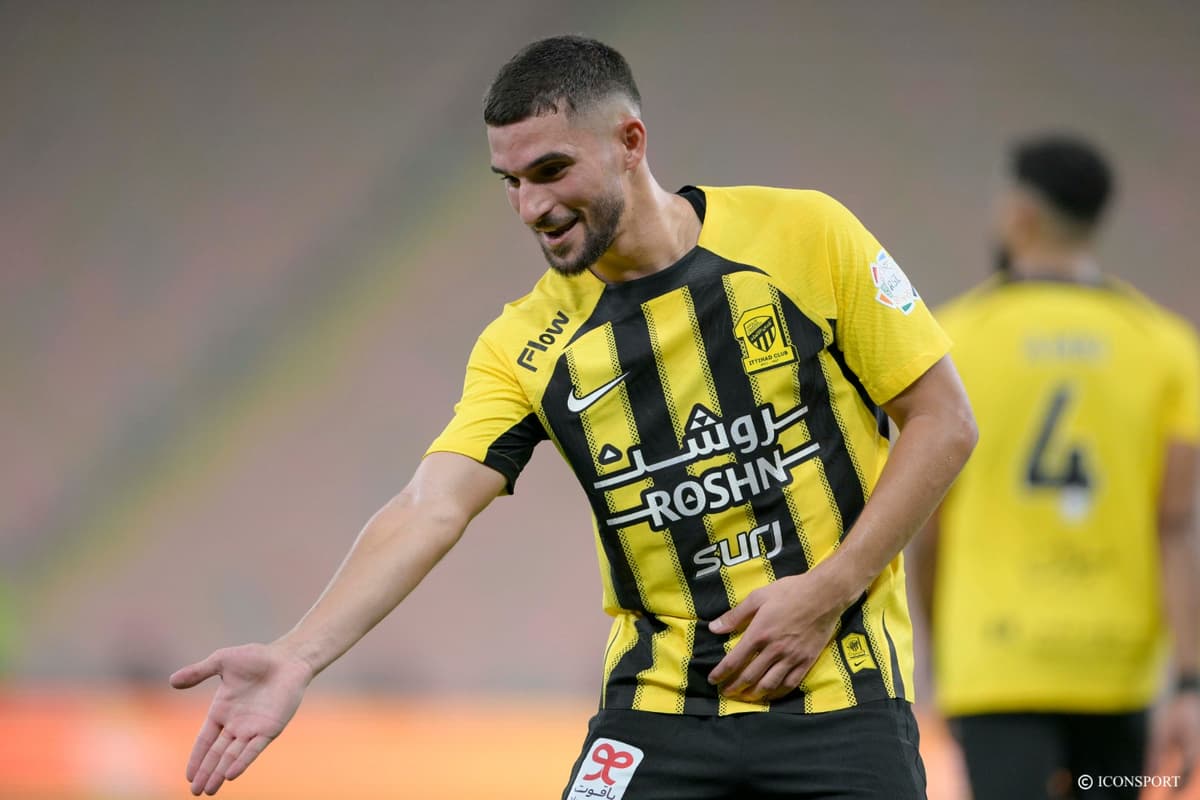 Houssem Aouar marque pour son 50e match avec Al-Ittihad