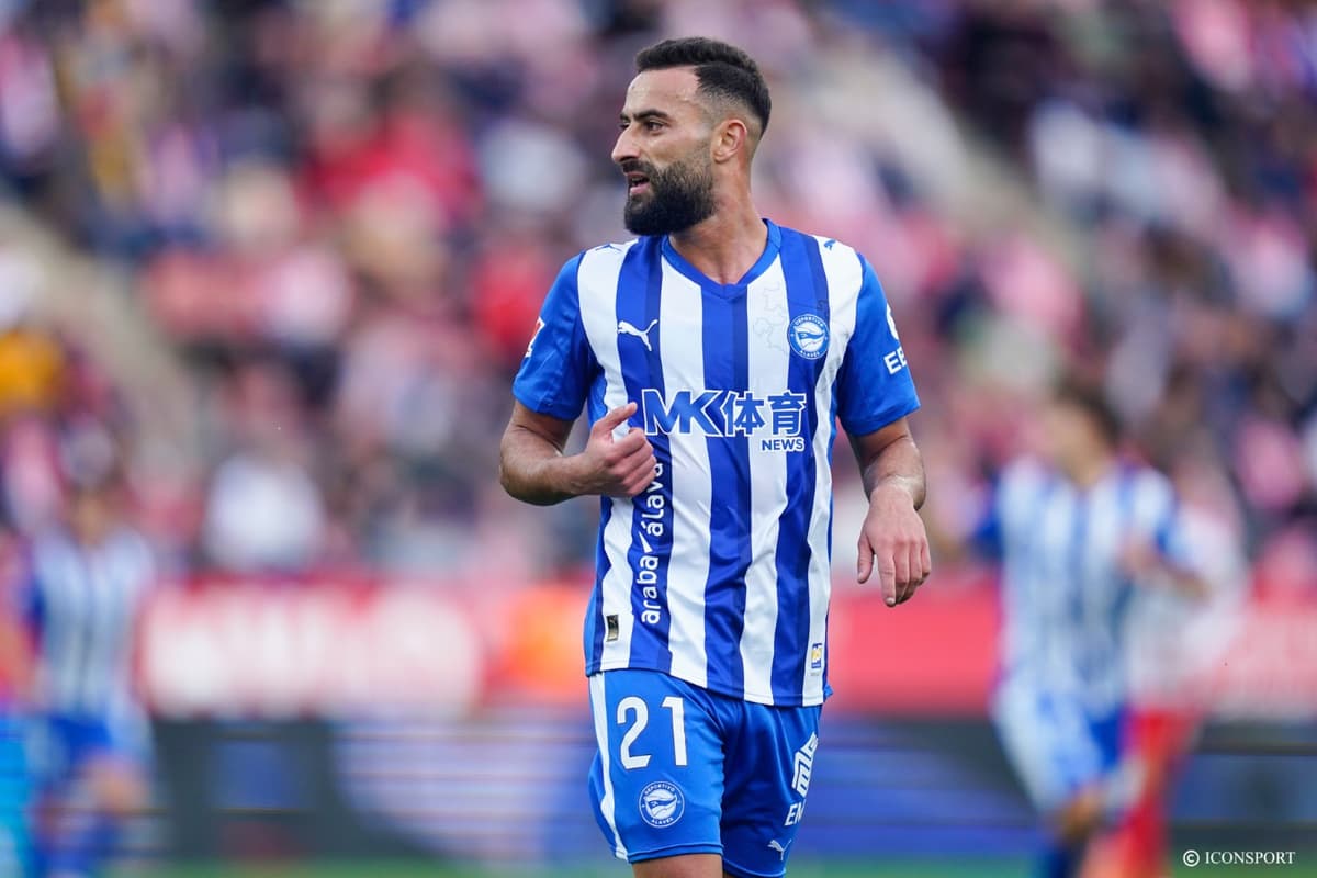 Abderrahman Rebbach marque pour le Deportivo Alavés en Coupe du Roi face à la Real Sociedad