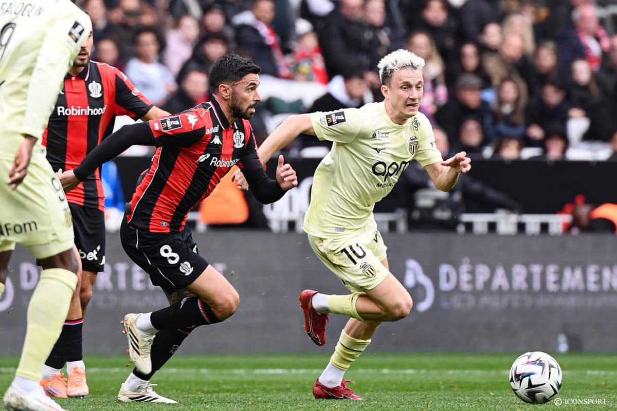 Ligue 1 J21 : Nice et Monaco à égalité à la mi-temps