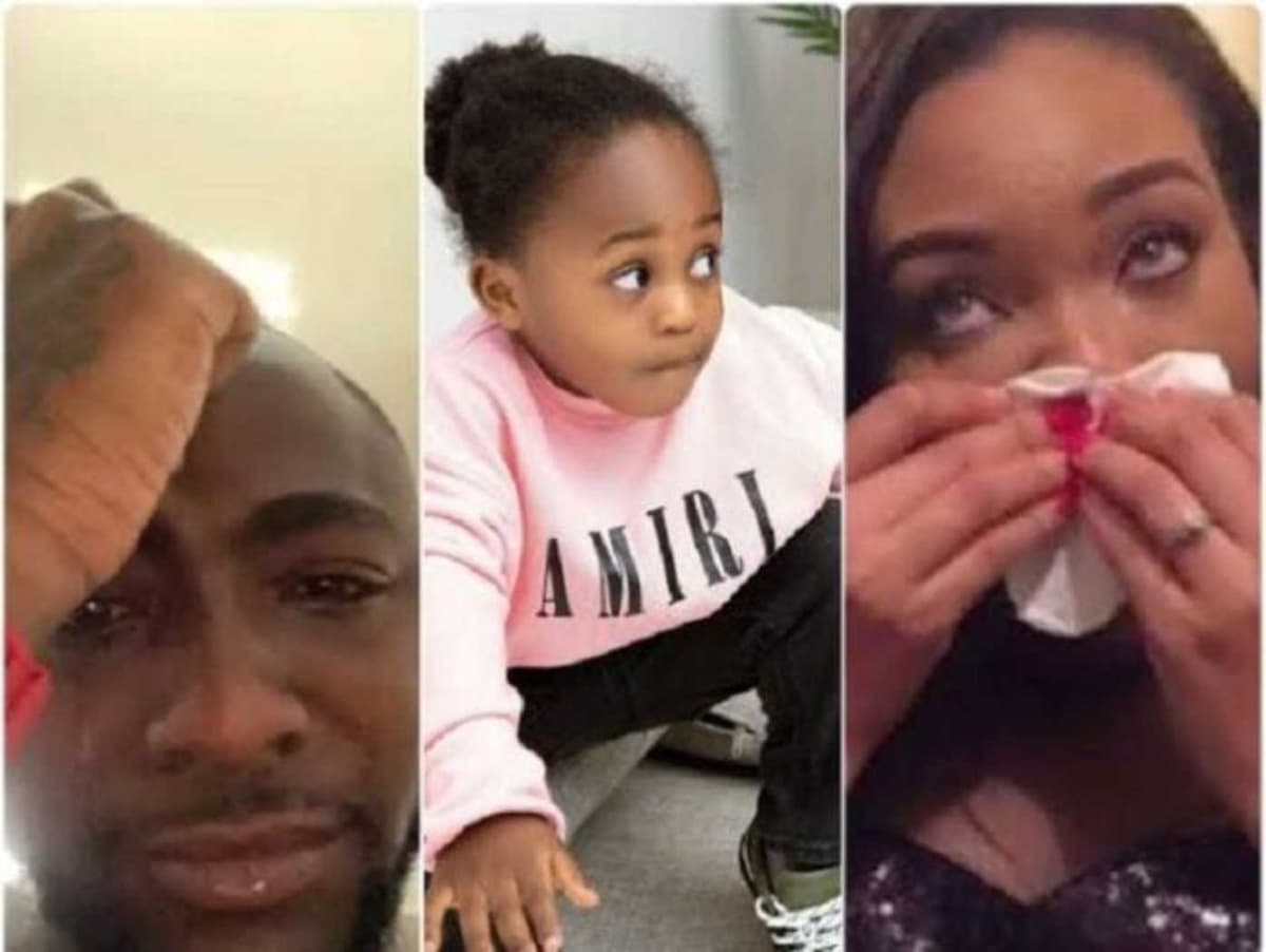 Chioma: Davido rend hommage à  leur fils décédé avec un pendentif serti de diamants (photo)
