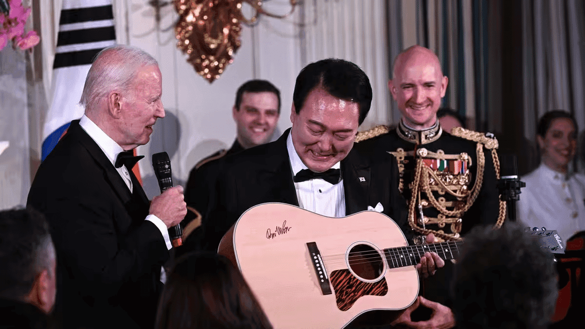USA: en visite de travail, le président sud-coréen dévoile ses talents de chanteur (vidéo)