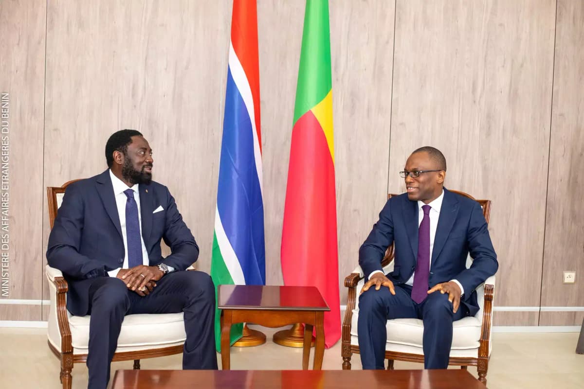 Bénin: échange entre Olushegun Bakari et Mamadou Tangara, ministre Gambien des affaires étrangères