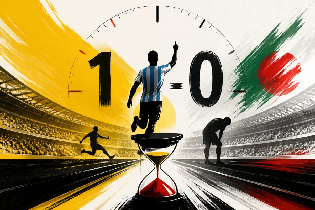 Mondial 2026 : l’Argentine mène face à l’Algérie à la pause (1-0)