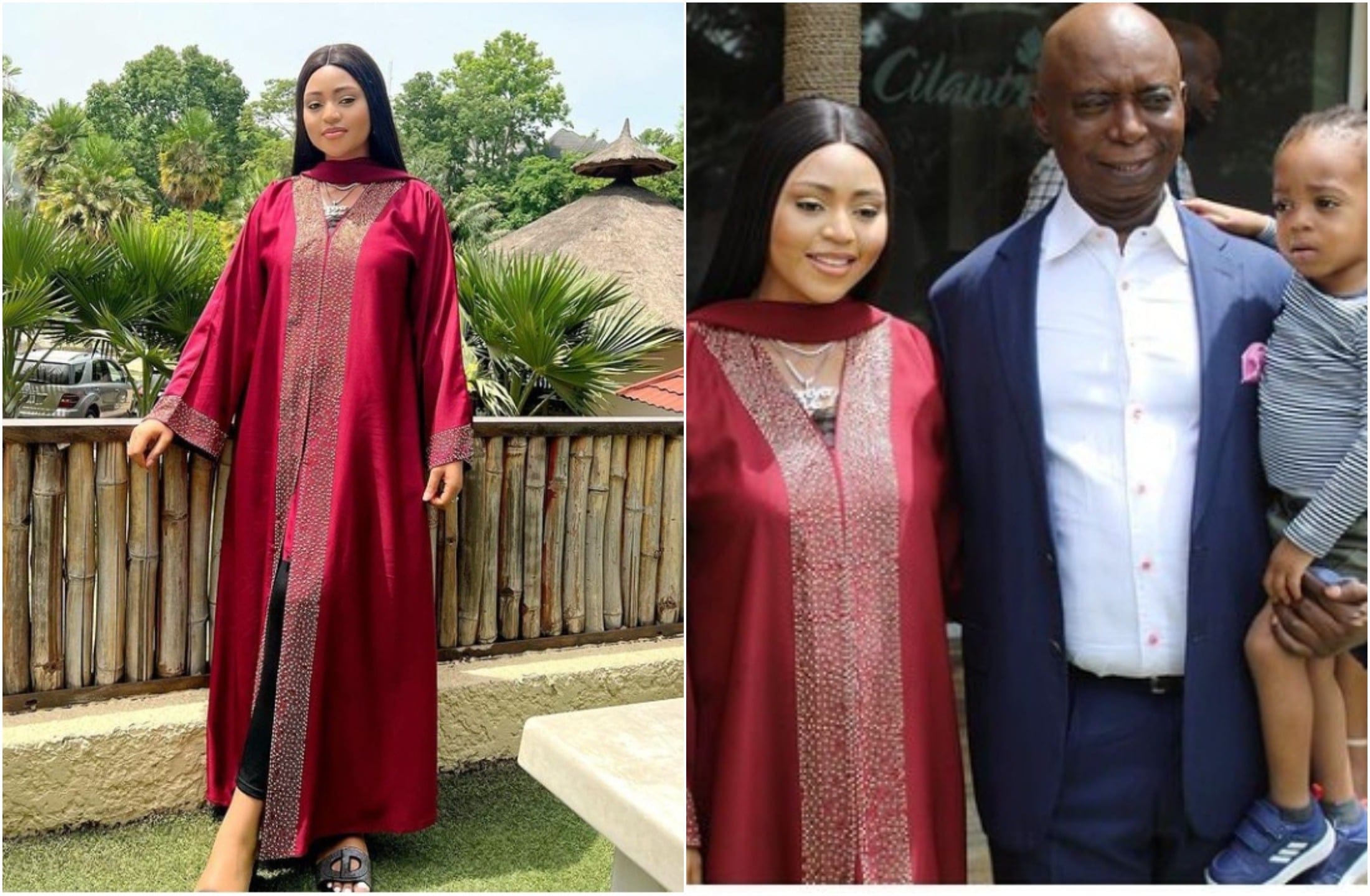 Regina Daniels révèle pourquoi son mari l’oblige souvent à  porter des jalabiyas