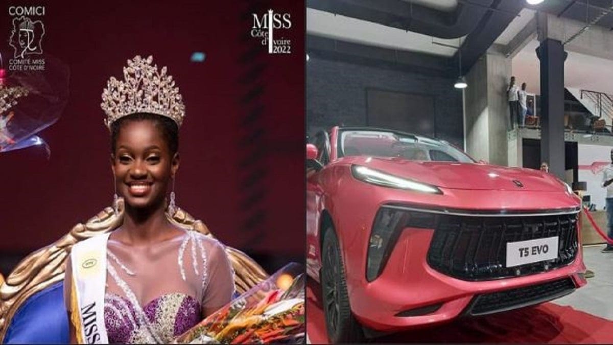 Miss CI 2022: Marlène Kany Kouassi reçoit une voiture estimée à  plus de 22 millions (photo)