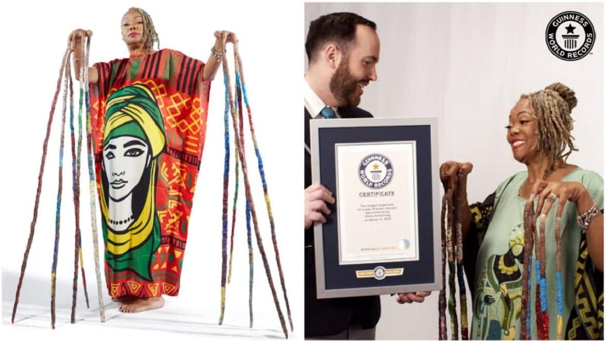 « 13 mètres… » Diana Armstrong bat le record des ongles les plus longs du monde (image)