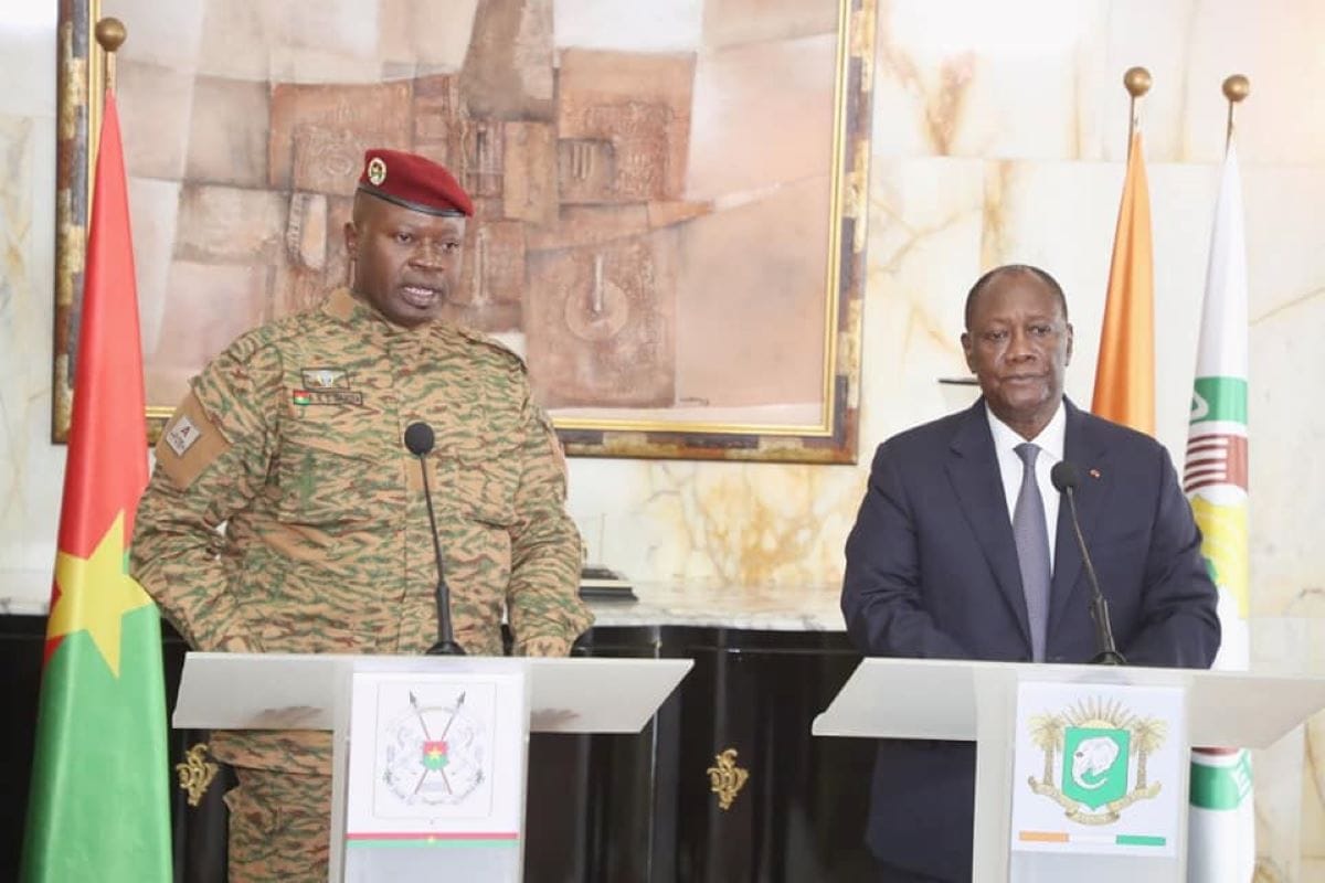 Côte d’Ivoire – Burkina: point du tête-à -tête entre les présidents Damiba et Ouattara