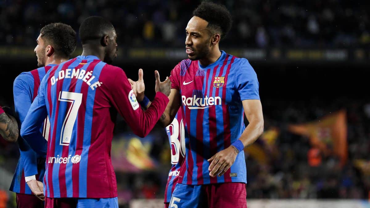 Barça: les adieux d’Ousmane Dembele à  Pierre Emerick Aubameyang