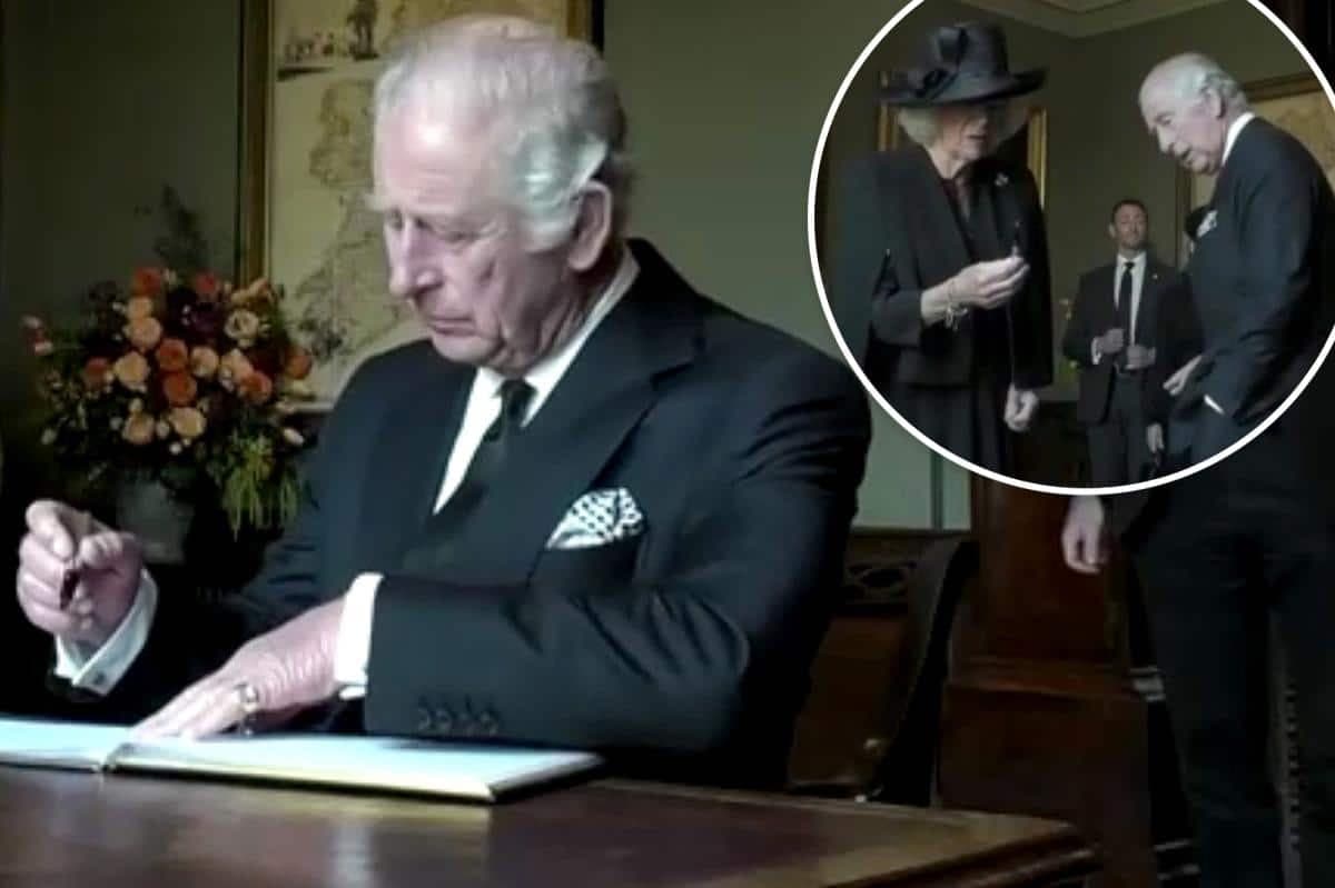 Pour la deuxième fois en quelques jours, le roi Charles III en colère en raison d’un stylo (Vidéo)