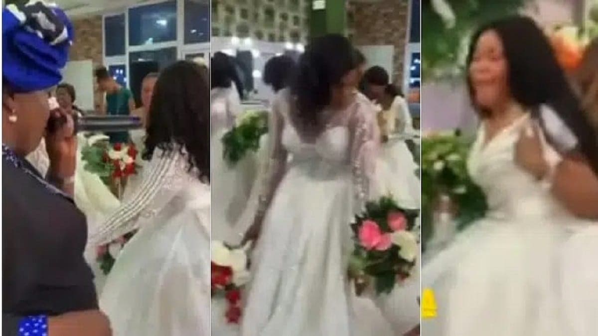 Insolite: Des femmes célibataires assistent à  une prière de délivrance en robe de mariée (vidéo)