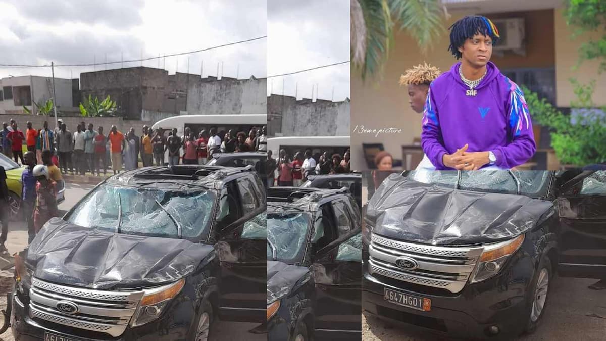 Safarel Obiang: le chanteur victime d’un grave accident spectaculaire de voiture