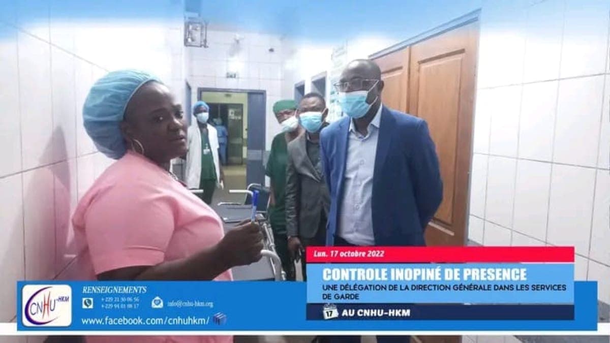 Bénin: descente inopinée du Prof Dieu donné Gnonlonfoun dans 03 services du CNHU