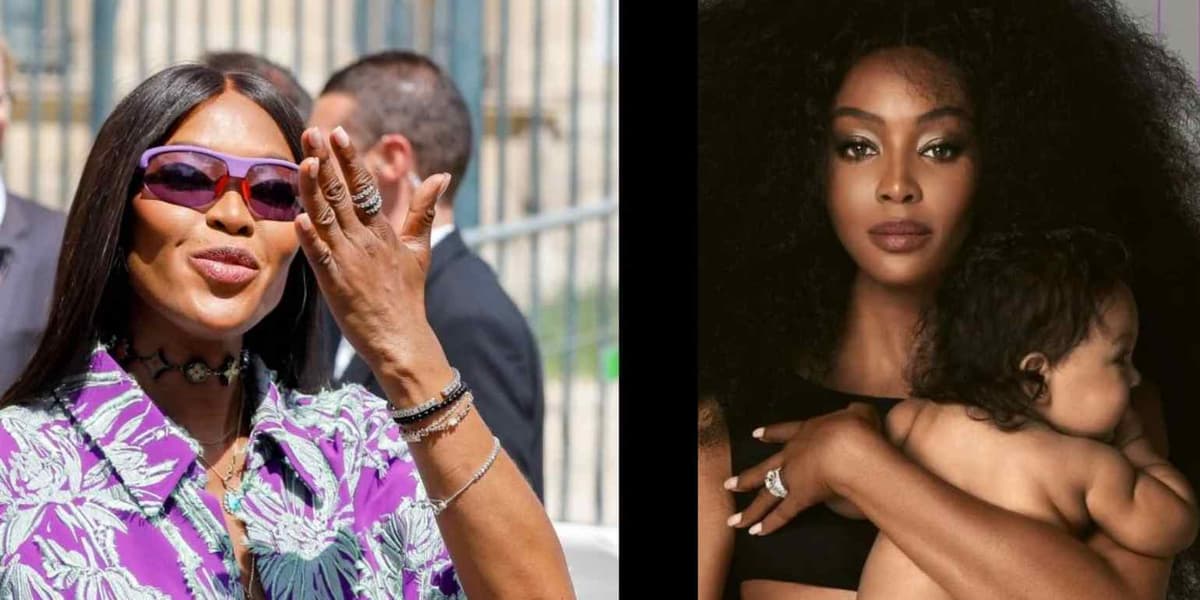 « Elle n’a pas été adoptée », Maman à  52 ans, Naomi Campbell dévoile une rare photo de sa fille