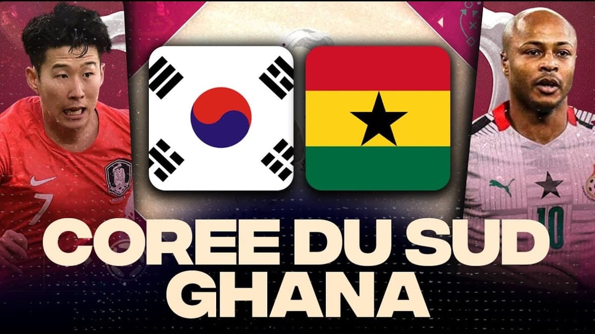 [En direct] Suivez en live vidéo, le match Corée du Sud – Ghana