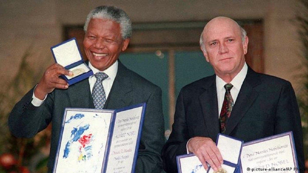 Afrique du Sud: la médaille du prix Nobel de la paix de l’ancien président de Klerk, volée