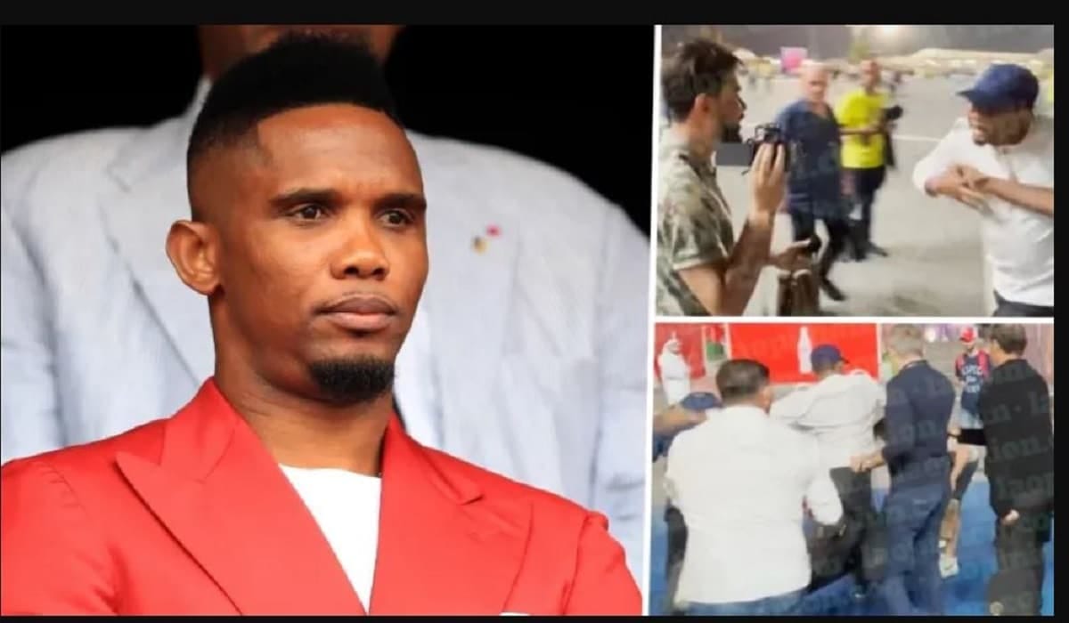 Qatar 2022: Samuel Eto’o sort du silence après avoir frappé un youtoubeur algérien