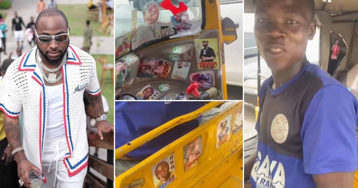 Davido: ce geste du chanteur envers un jeune conducteur de tricycle émeut la toile (vidéo)
