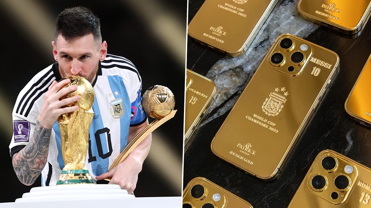 Triomphe à  la Coupe du Monde: Lionel Messi offre à  ses coéquipiers des iPhone 14 en or