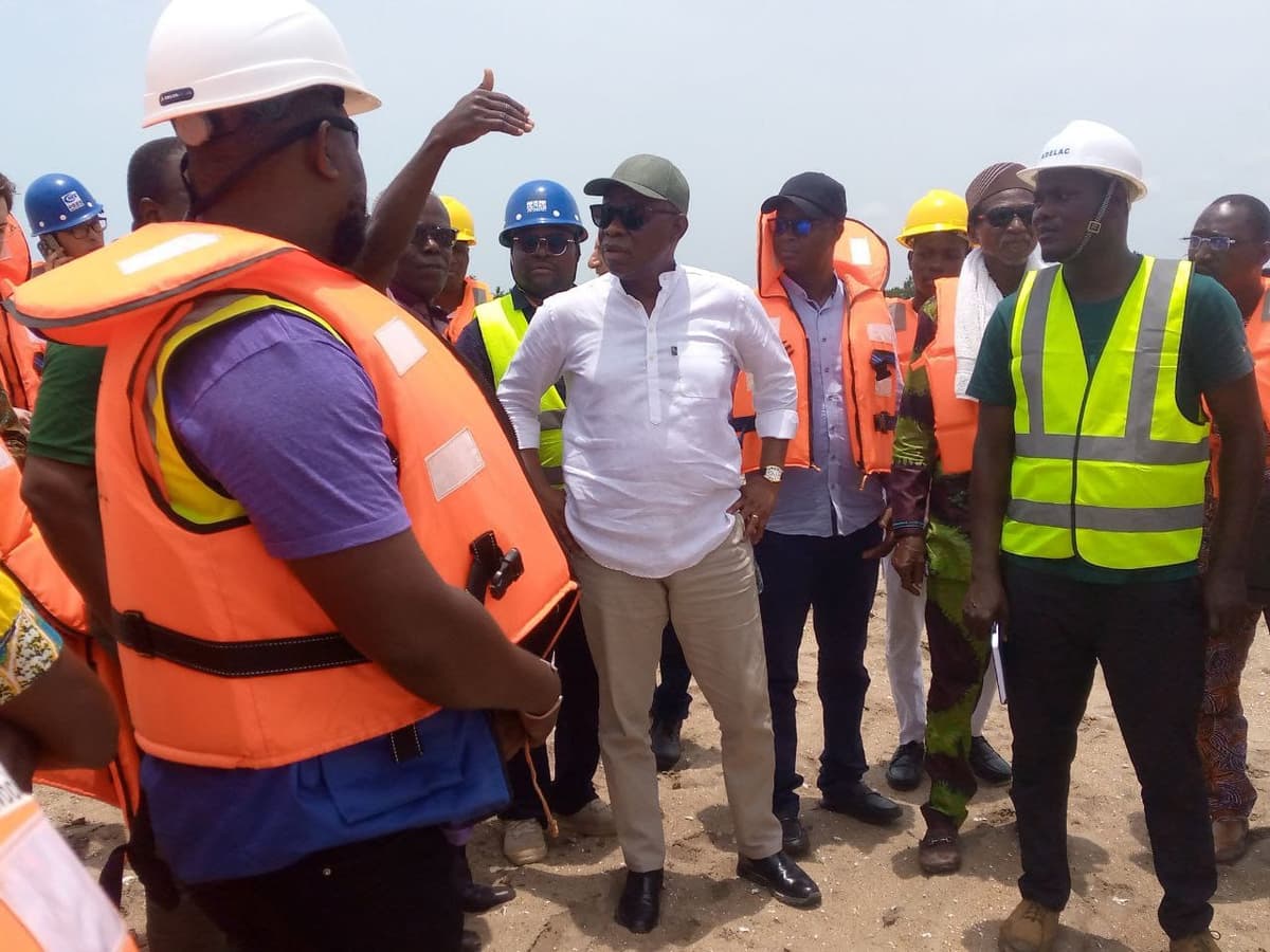 Bénin – Projet de dragage pilote du Lac Ahémé: José Tonato satisfait de l’évolution des travaux