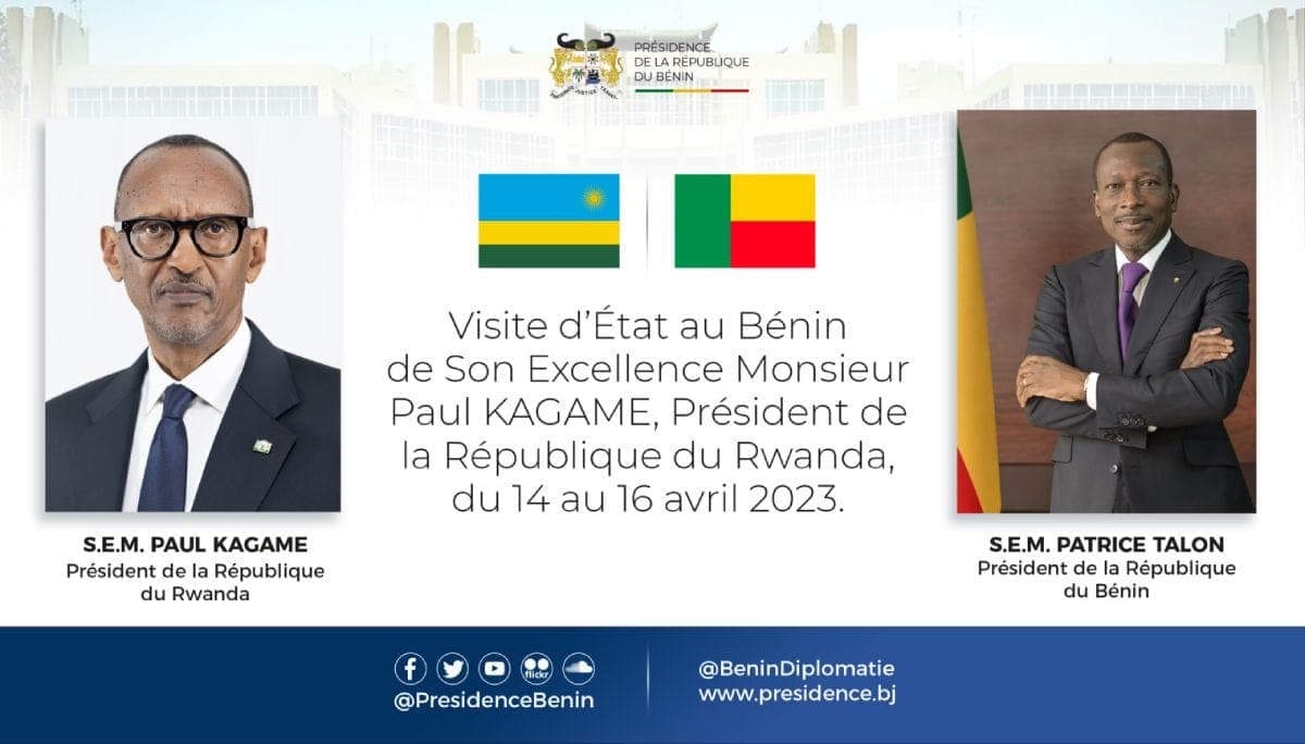 En direct, Paul Kagamé en visite de travail au Bénin