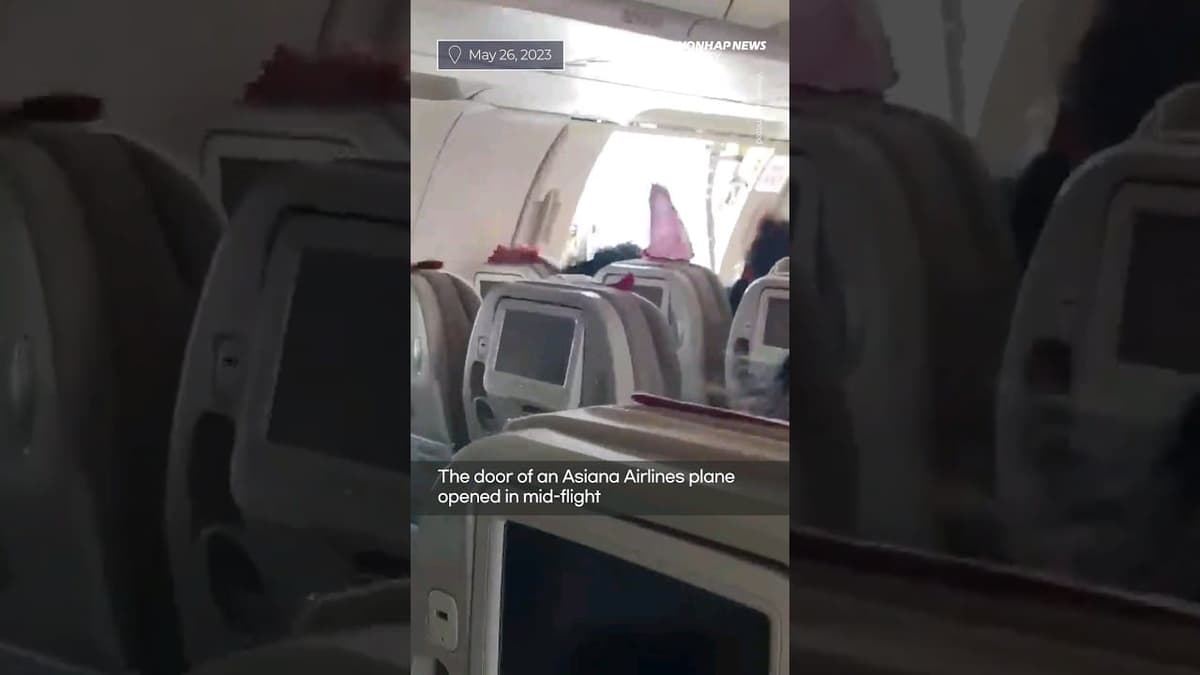 Corée du Sud: un passager ouvre une porte d’un avion en plein vol (Vidéo)