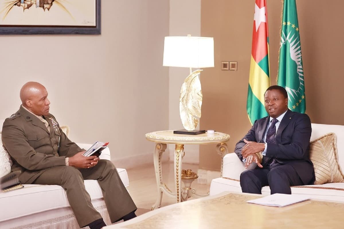 Togo: le Général Michael Langley, chef de l’AFRICOMÂ chez le président Faure Gnassingbé
