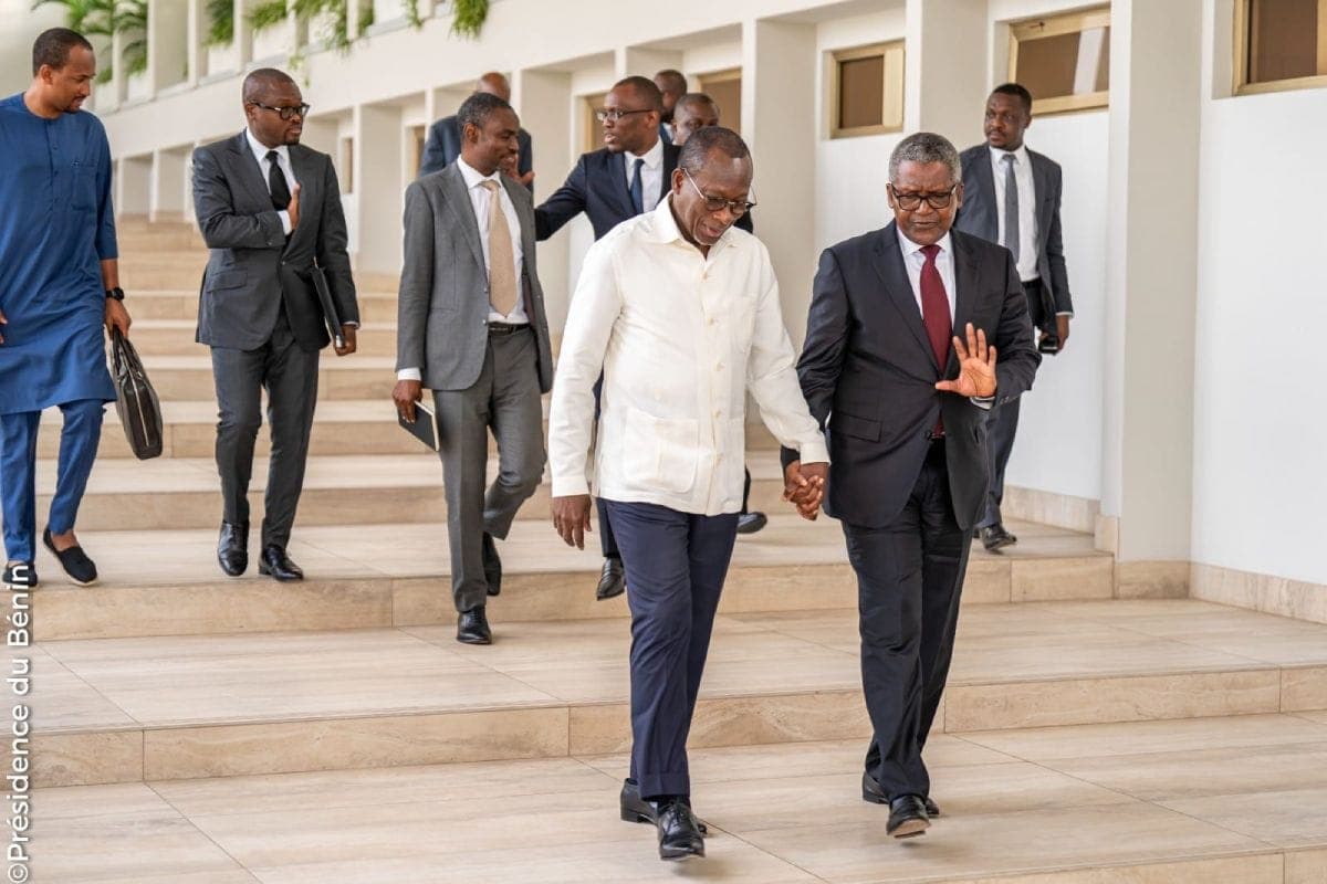Bénin: Aliko Dangoté reçu par Patrice Talon à  la Marina
