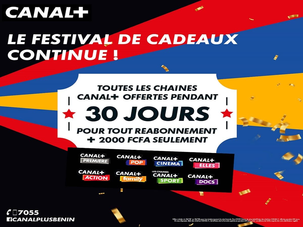 Bénin: le festival de cadeaux continue sur Canal+