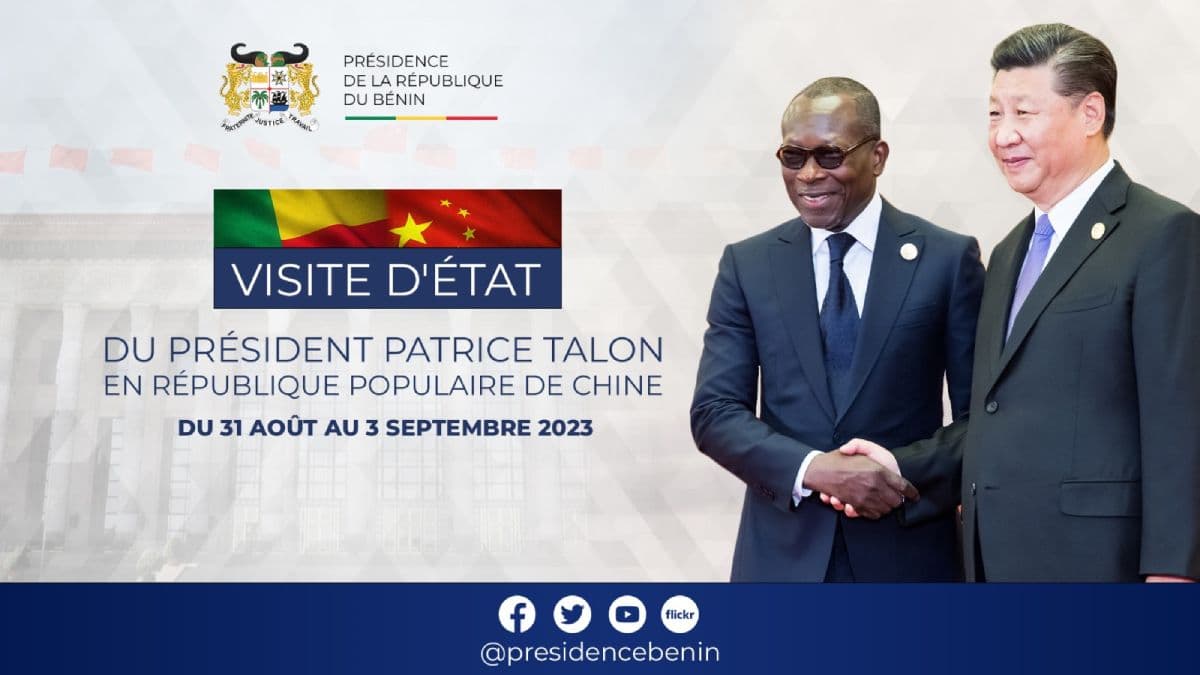 Bénin: la Présidence dévoile l’agenda de la visite de Patrice Talon en Chine