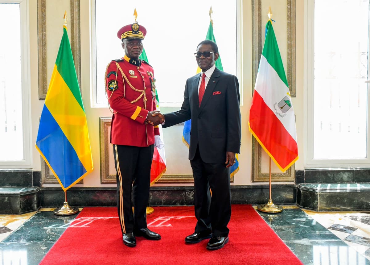 Gabon: Oligui Nguema en Guinée équatoriale pour sa première visite à  l’étranger