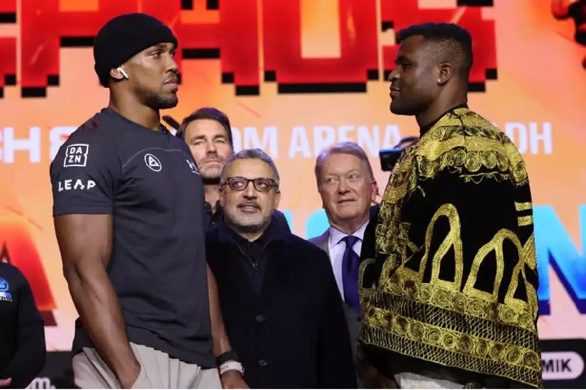Boxe: Anthony Joshua prévient Ngannou à  quatre jours de leur combat