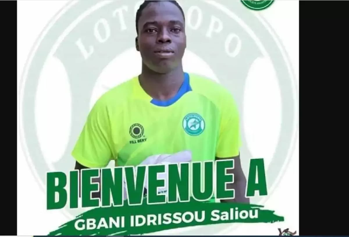 Bénin: Loto-Popo signe le gardien de but Saliou Idrissou Gbani
