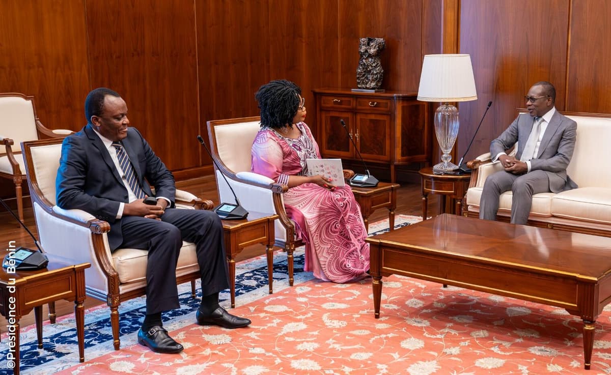Bénin: Jacques Ayadji et Claudine Prudencio reçus par Patrice Talon