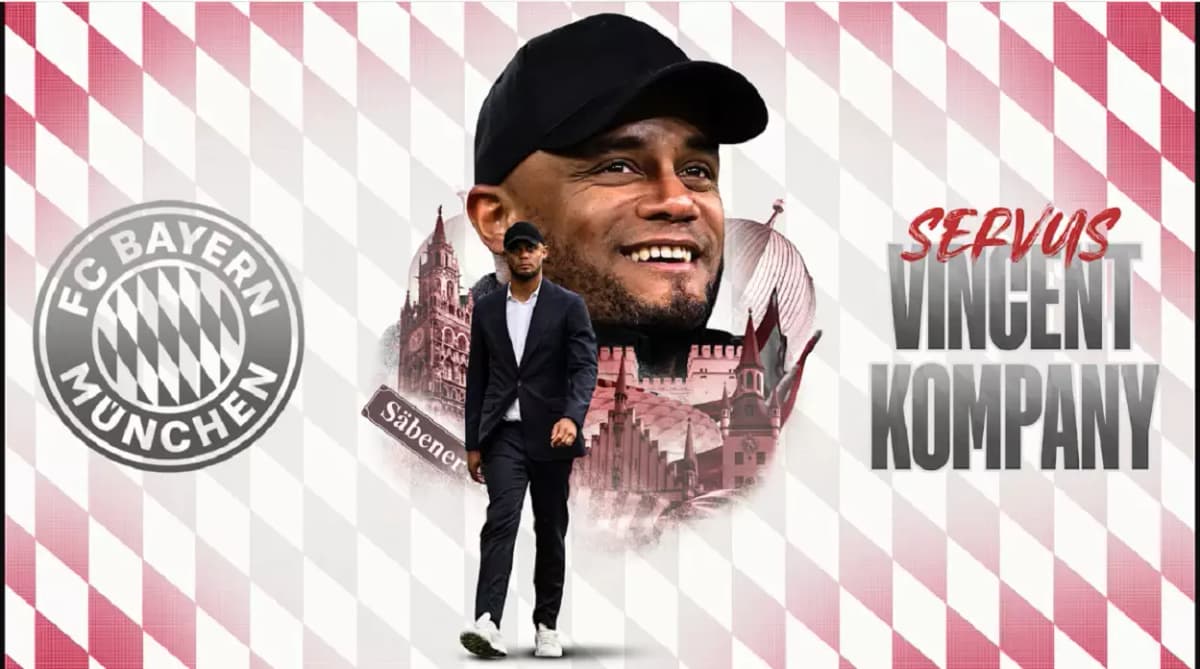 Officiel: Vincent Kompany nommé nouvel entraineur du Bayern Munich