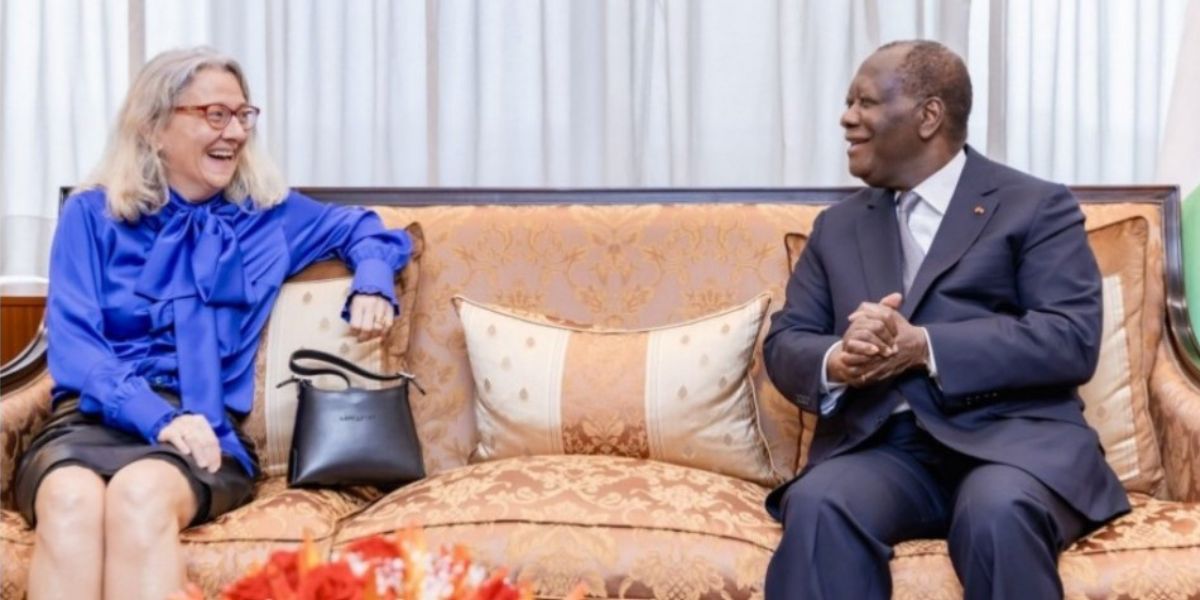 Alassane Ouattara salue la fin de mission de l’Ambassadrice suisse Anne Lugon-Moulin