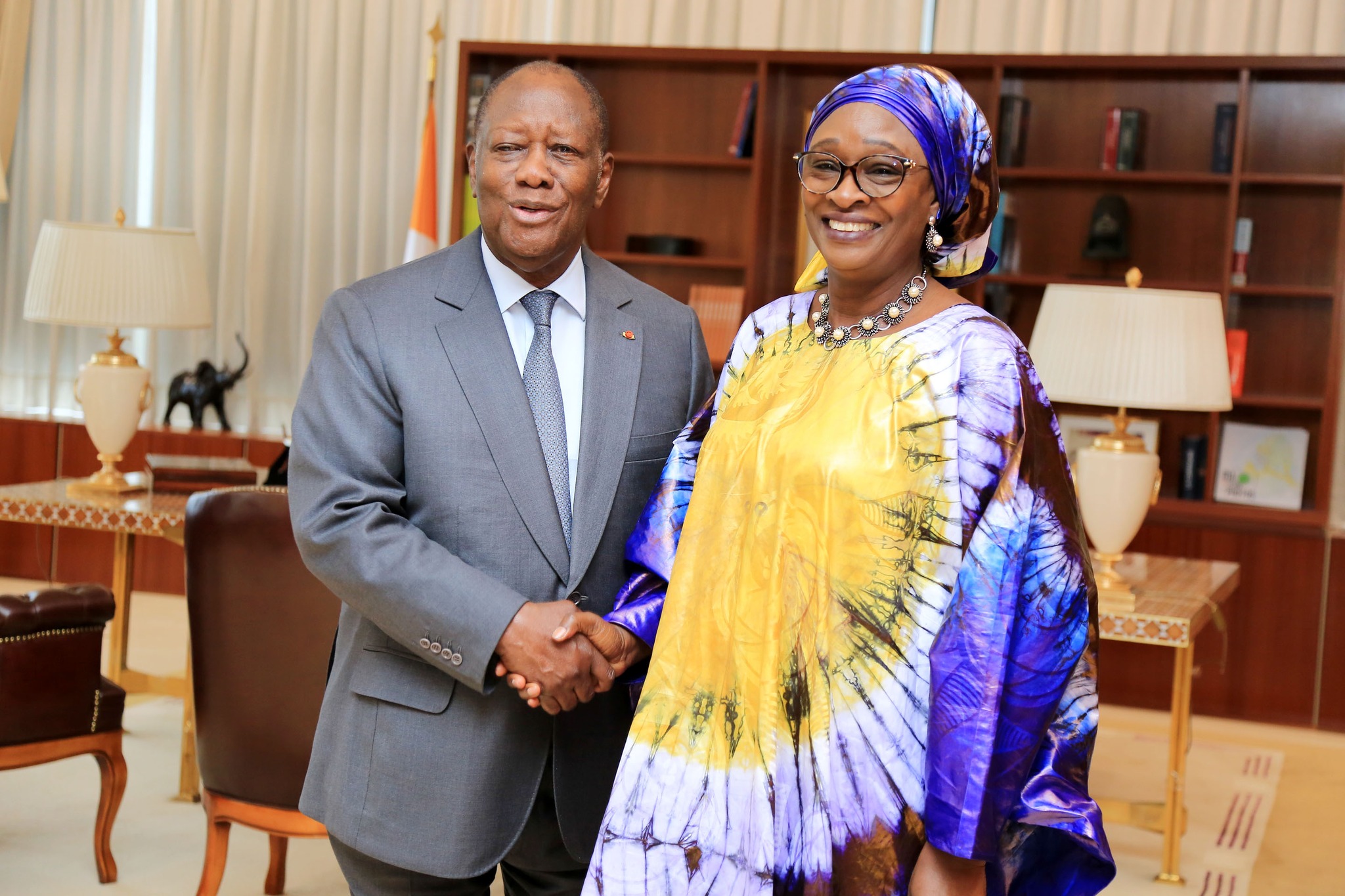 Côte d’Ivoire : Yacine Fall reçue par le président Alassane Ouattara