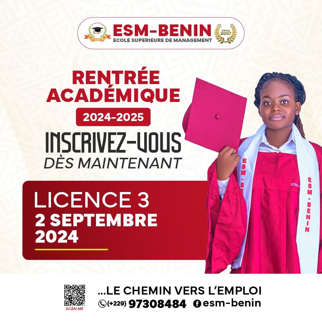 ESM-BENIN : les étudiants en Licence font leur rentrée