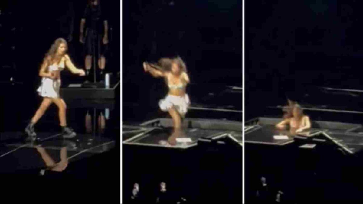 La chanteuse Olivia Rodrigo tombe dans une trappe en plein concert (Vidéo)