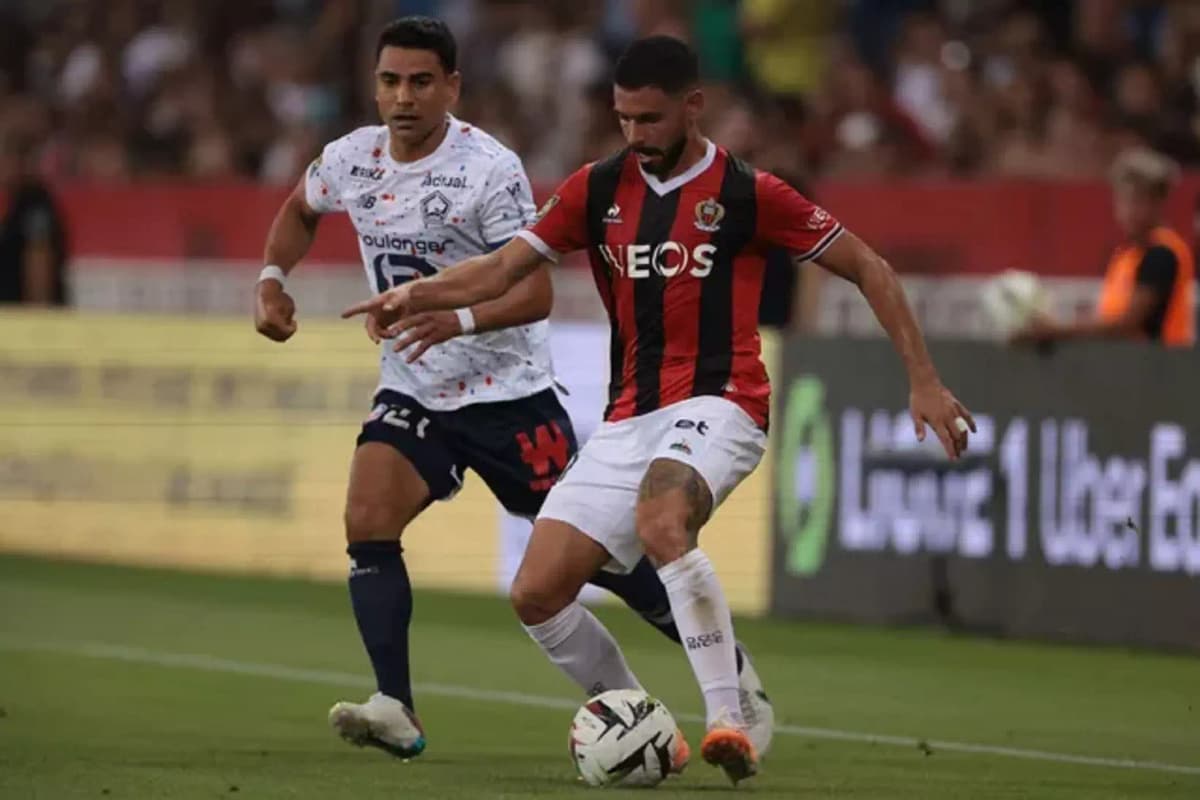 Ligue 1: Lille renverse Nice et monte sur le podium