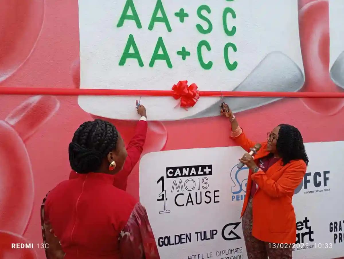 Mur de l’Amour: Canal+ Bénin et 1000 pour Sang engagés contre la drépanocytose et pour la promotion du don de sang