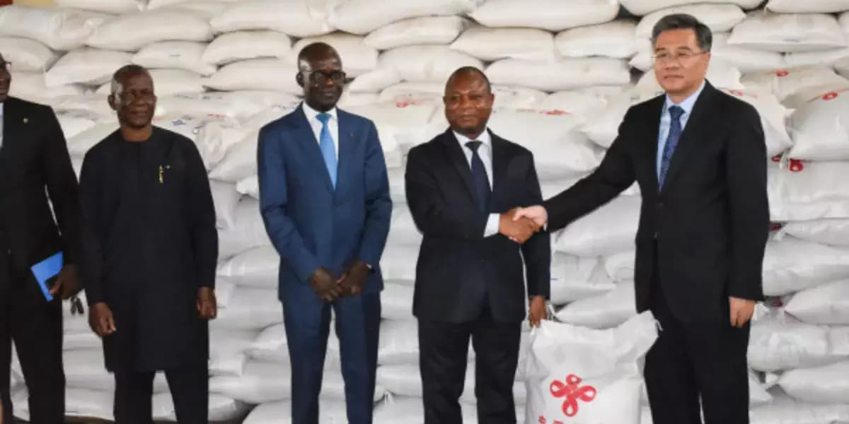 Sécurité alimentaire : la Chine offre 2 400 tonnes de riz au Togo